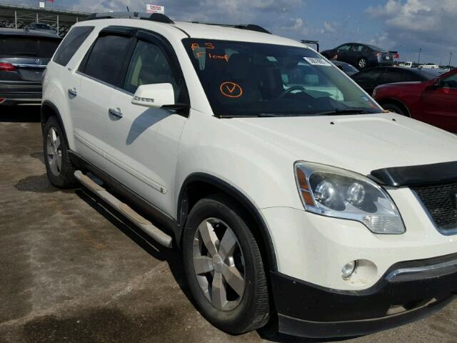 1GKLRMED2AJ110389 - 2010 GMC ACADIA SLT WHITE photo 1