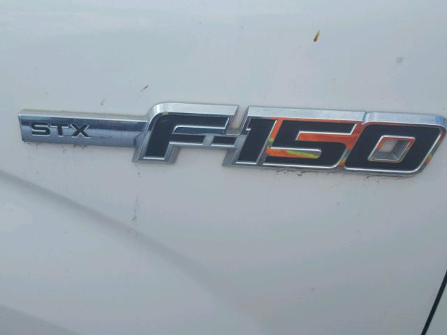 1FTFX1CF9DKE71358 - 2013 FORD F150 WHITE photo 9