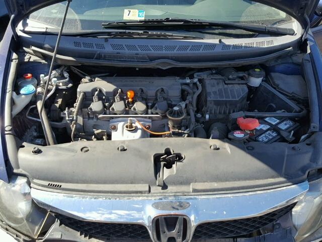 2HGFA16809H518887 - 2009 HONDA CIVIC BLUE photo 7