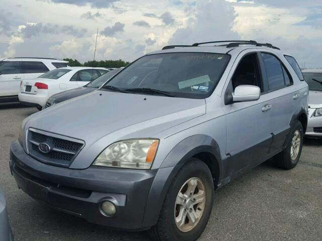 KNDJD733665543534 - 2006 KIA SORENTO EX SILVER photo 2