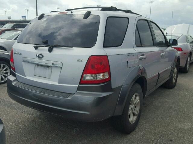 KNDJD733665543534 - 2006 KIA SORENTO EX SILVER photo 4