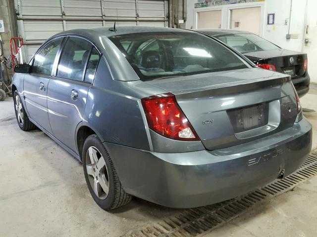1G8AL55F67Z111268 - 2007 SATURN ION LEVEL GRAY photo 3