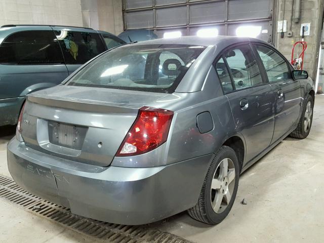 1G8AL55F67Z111268 - 2007 SATURN ION LEVEL GRAY photo 4