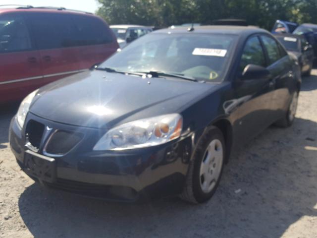 1G2ZF57B184301427 - 2008 PONTIAC G6 VALUE L BLACK photo 2