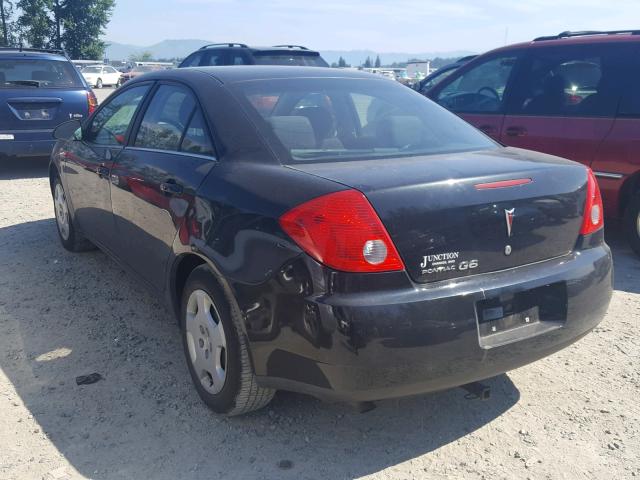 1G2ZF57B184301427 - 2008 PONTIAC G6 VALUE L BLACK photo 3