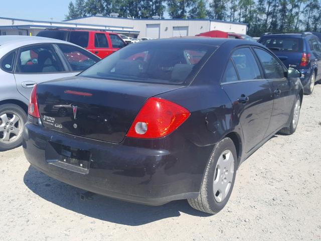 1G2ZF57B184301427 - 2008 PONTIAC G6 VALUE L BLACK photo 4