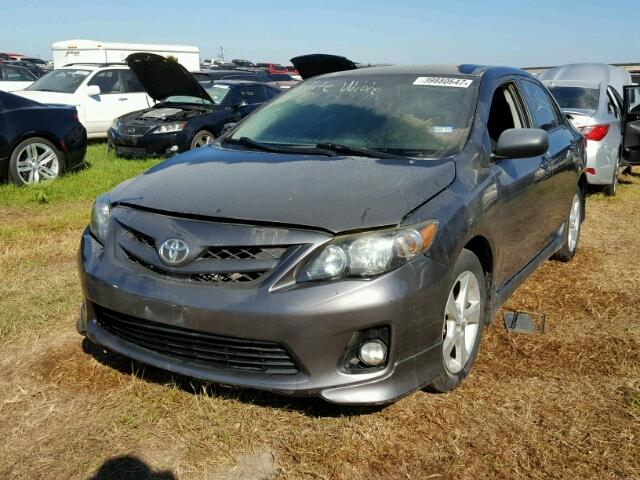 5YFBU4EE1CP004061 - 2012 TOYOTA COROLLA GRAY photo 2