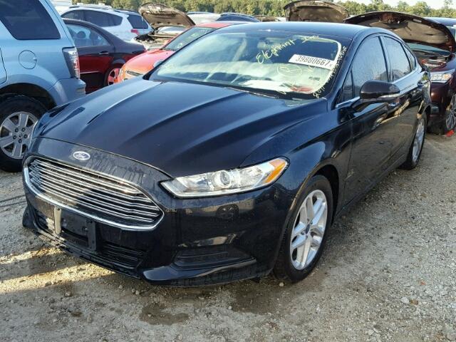 3FA6P0H77FR223884 - 2015 FORD FUSION SE BLACK photo 2