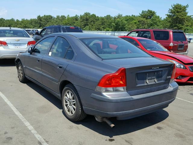YV1RS61T532266078 - 2003 VOLVO S60 GRAY photo 3