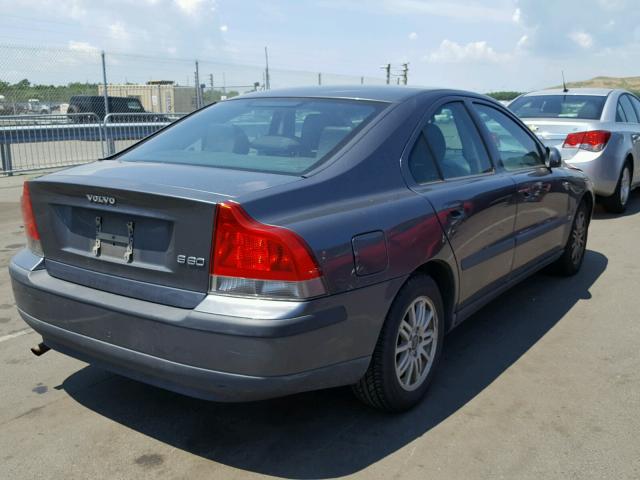 YV1RS61T532266078 - 2003 VOLVO S60 GRAY photo 4