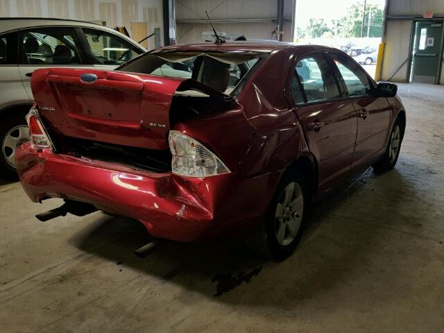 3FAHP07177R205232 - 2007 FORD FUSION SE RED photo 4