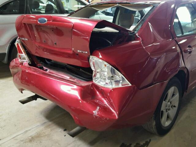 3FAHP07177R205232 - 2007 FORD FUSION SE RED photo 9