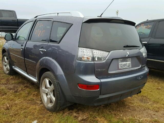 JA4MS41X59Z008693 - 2009 MITSUBISHI OUTLANDER GRAY photo 3