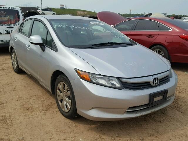 19XFB2F50CE007240 - 2012 HONDA CIVIC SILVER photo 1