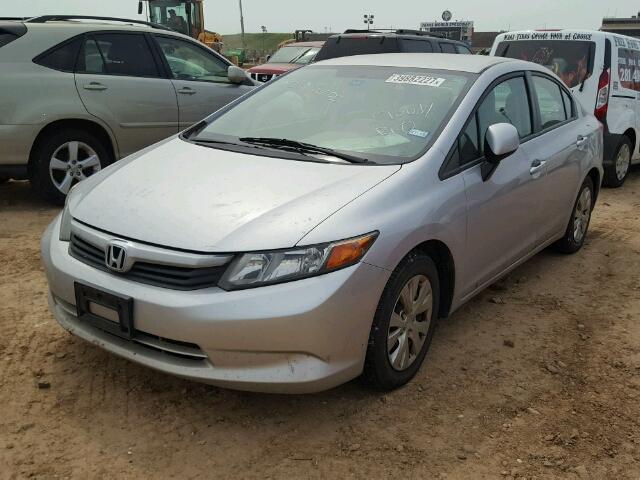 19XFB2F50CE007240 - 2012 HONDA CIVIC SILVER photo 2