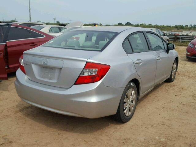 19XFB2F50CE007240 - 2012 HONDA CIVIC SILVER photo 4