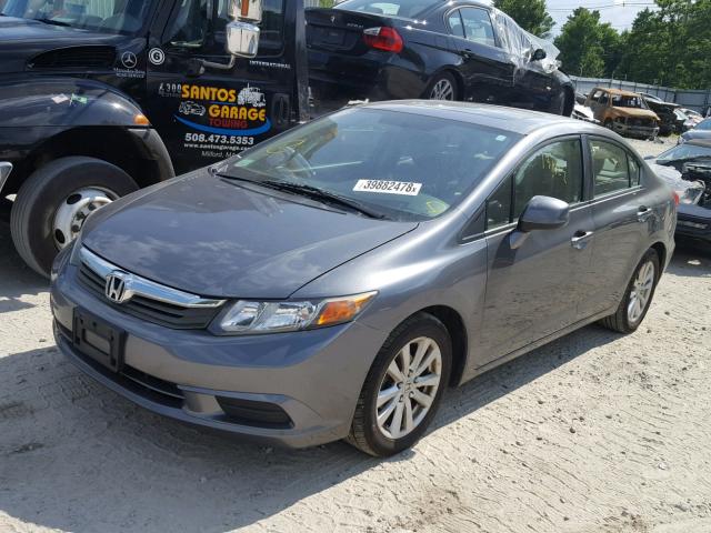 2HGFB2F9XCH328260 - 2012 HONDA CIVIC EXL 灰色 照片 2