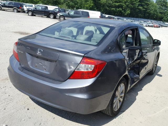 2HGFB2F9XCH328260 - 2012 HONDA CIVIC EXL 灰色 照片 4