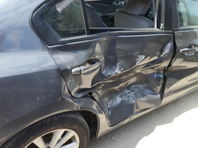 2HGFB2F9XCH328260 - 2012 HONDA CIVIC EXL 灰色 照片 9