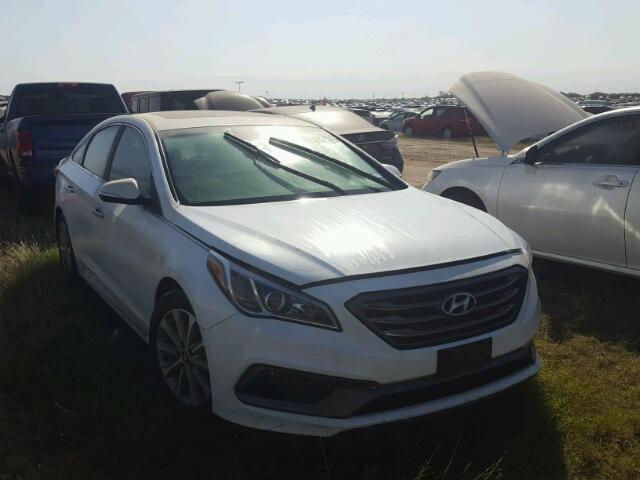 5NPE34AF3HH590958 - 2017 HYUNDAI SONATA WHITE photo 1