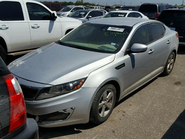 5XXGM4A77EG259273 - 2014 KIA OPTIMA LX SILVER photo 2