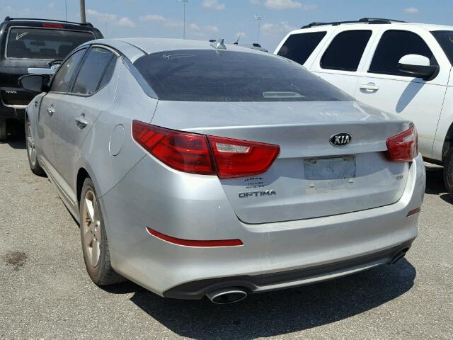 5XXGM4A77EG259273 - 2014 KIA OPTIMA LX SILVER photo 3