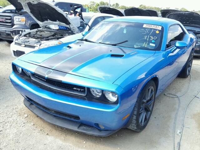 2B3CJ7DW5AH135202 - 2010 DODGE CHALLENGER BLUE photo 2