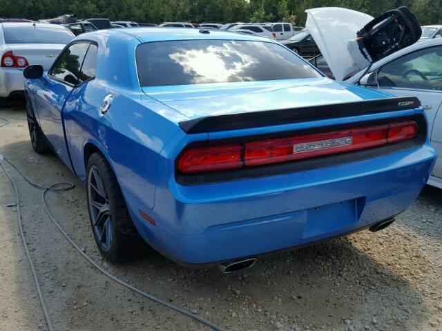 2B3CJ7DW5AH135202 - 2010 DODGE CHALLENGER BLUE photo 3