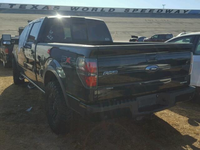 1FTFW1EF4BKD78552 - 2011 FORD F150 BLACK photo 3