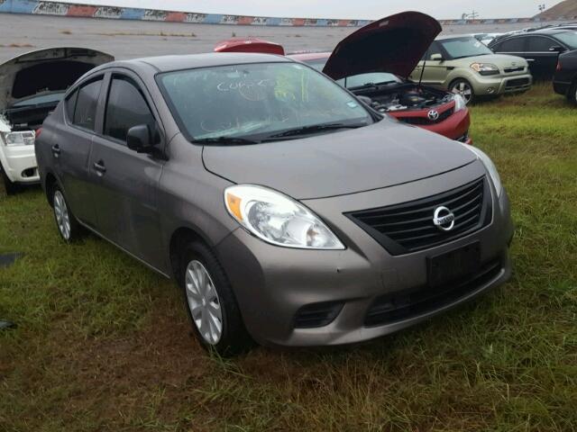 3N1CN7AP4DL835582 - 2013 NISSAN VERSA GRAY photo 1