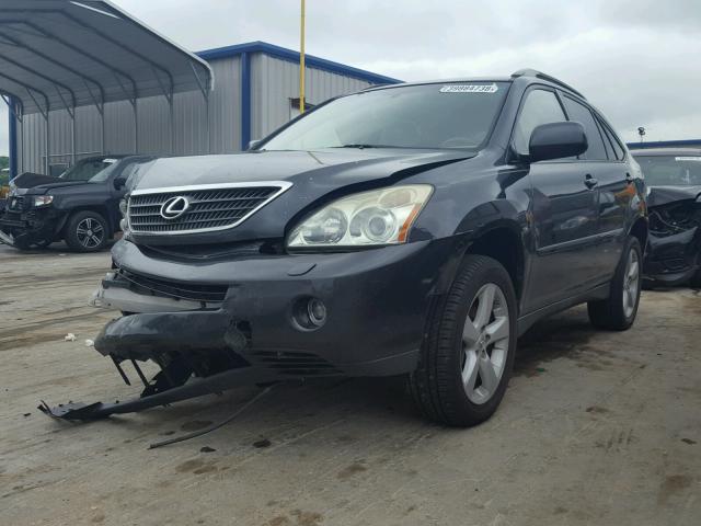 JTJGW31U572003438 - 2007 LEXUS RX 400H GRAY photo 2