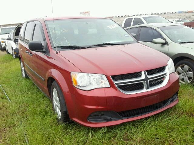 2C4RDGBG1FR653661 - 2015 DODGE GRAND CARA RED photo 1