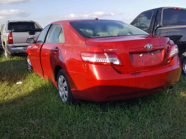 4T4BF3EK1BR147394 - 2011 TOYOTA CAMRY BASE RED photo 3