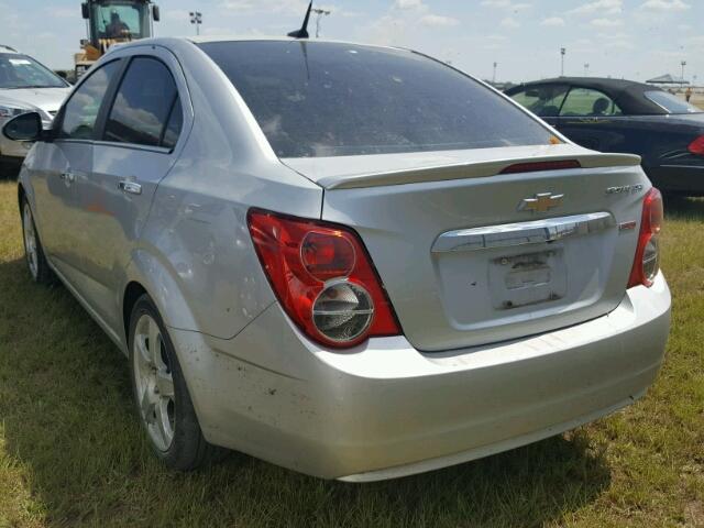 1G1JE5SB5E4191294 - 2014 CHEVROLET SONIC LTZ GRAY photo 3