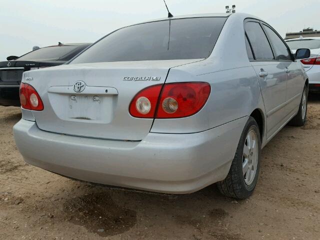 1NXBR32E25Z552961 - 2005 TOYOTA COROLLA SILVER photo 4