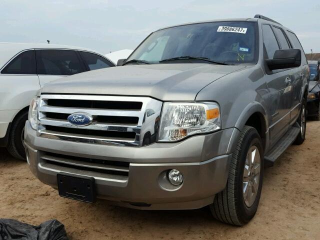 1FMFU15548LA13266 - 2008 FORD EXPEDITION SILVER photo 2