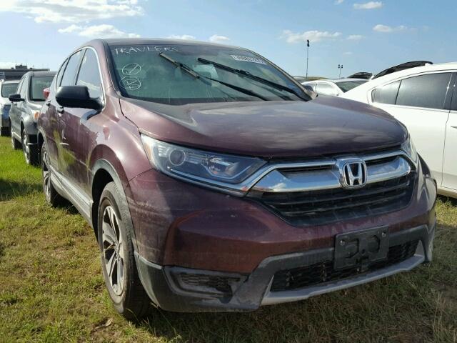 5J6RW5H32HL000913 - 2017 HONDA CR-V LX MAROON photo 1