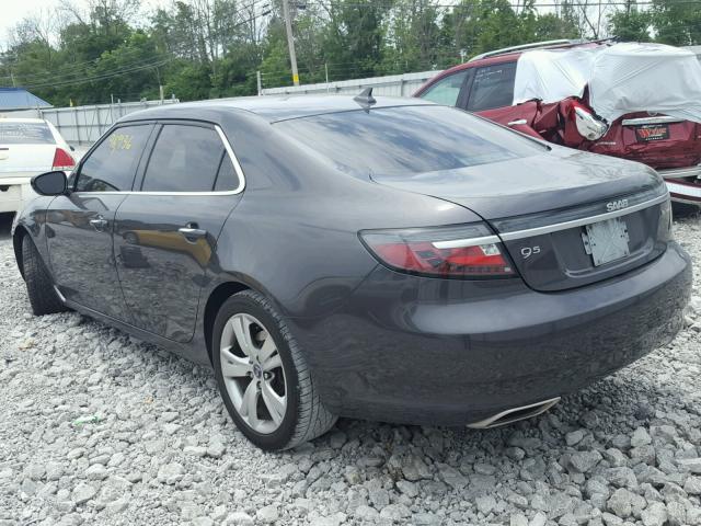 YS3GN4AR9B4003973 - 2011 SAAB 9-5 TURBO GRAY photo 3