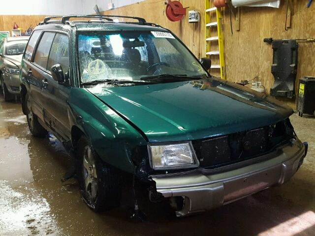 JF1SF6559YH720138 - 2000 SUBARU FORESTER S GREEN photo 1