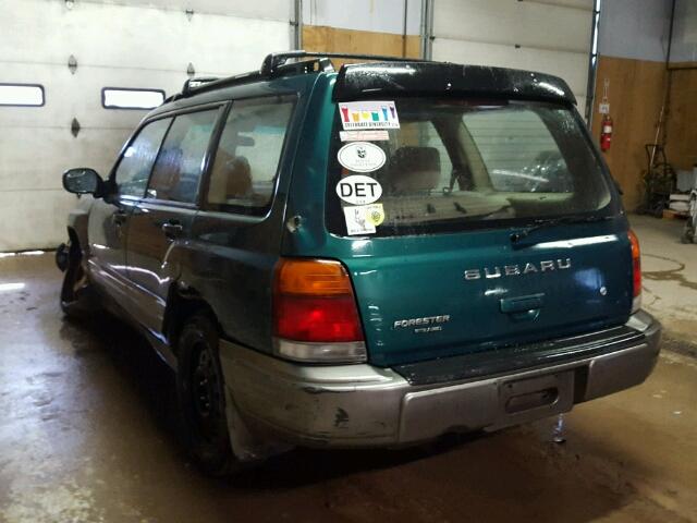 JF1SF6559YH720138 - 2000 SUBARU FORESTER S GREEN photo 3