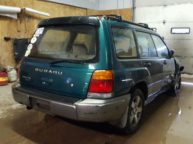 JF1SF6559YH720138 - 2000 SUBARU FORESTER S GREEN photo 4