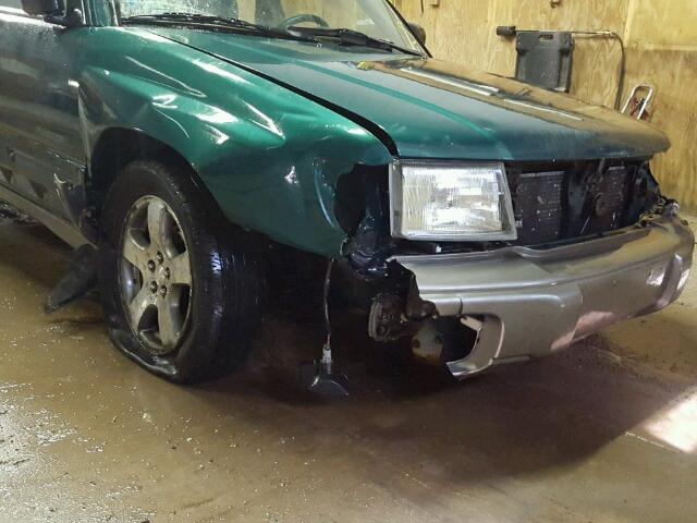 JF1SF6559YH720138 - 2000 SUBARU FORESTER S GREEN photo 9