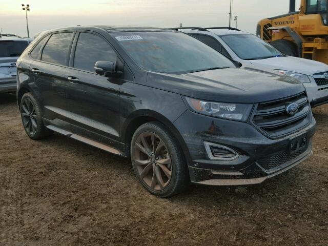 2FMTK4AP2FBB96195 - 2015 FORD EDGE BLACK photo 1