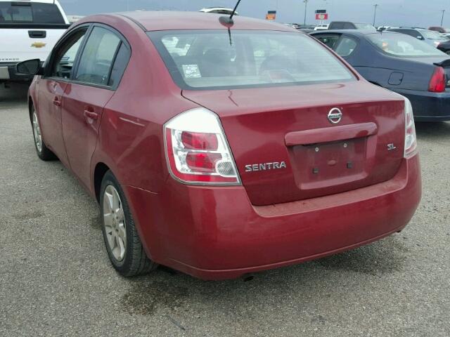 3N1AB61EX8L628449 - 2008 NISSAN SENTRA 2.0 MAROON photo 3