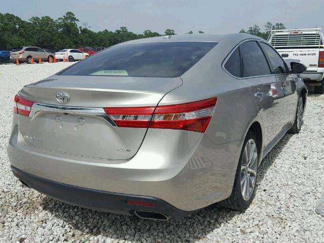 4T1BK1EB5EU117426 - 2014 TOYOTA AVALON BAS 金色 照片 4
