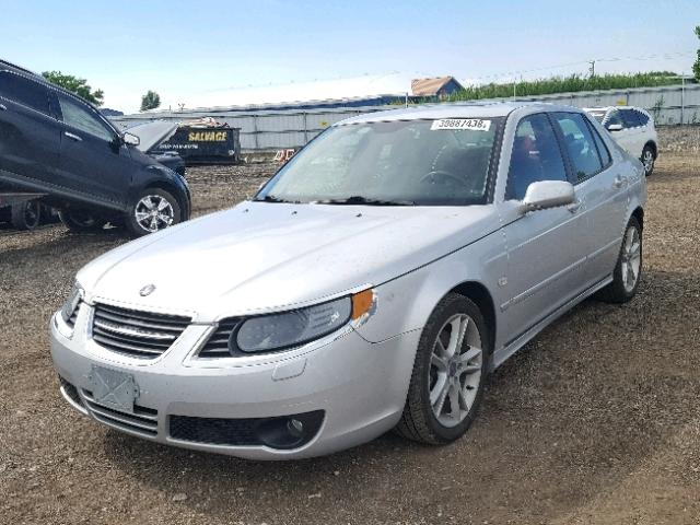 YS3ED49G773502636 - 2007 SAAB 9-5 2.3T SILVER photo 2