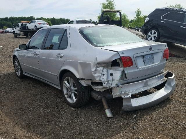 YS3ED49G773502636 - 2007 SAAB 9-5 2.3T SILVER photo 3