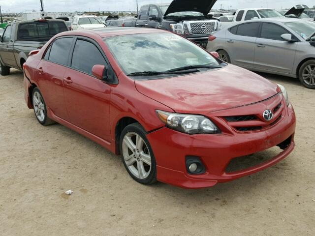 5YFBU4EE7DP162681 - 2013 TOYOTA COROLLA BA RED photo 1