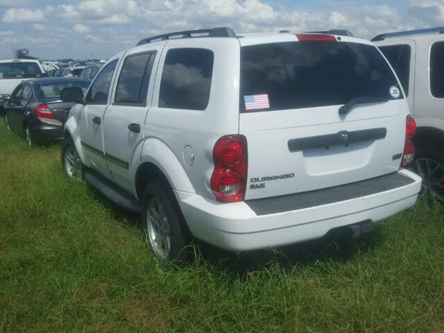 1D8HB48268F120213 - 2008 DODGE DURANGO SL WHITE photo 3