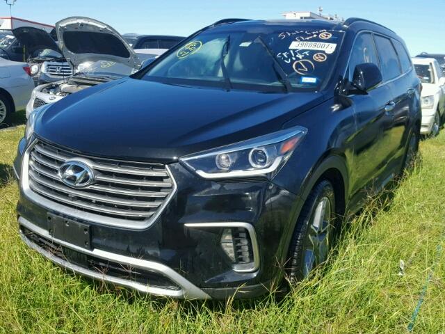 KM8SR4HF3HU204287 - 2017 HYUNDAI SANTA FE S BLACK photo 2